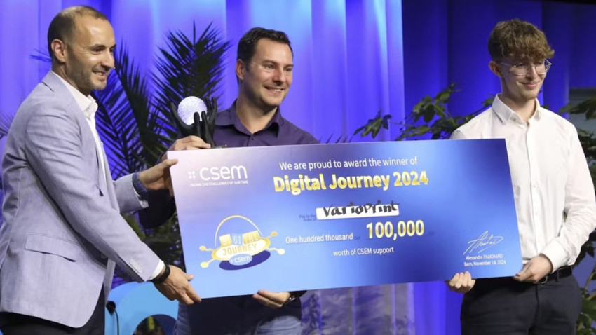 Varioprint gewinnt Hauptpreis der CSEM Digital Journey 2024